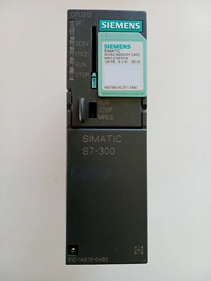 SIEMENS Simatic S7 CPU 312 MPI  / 6ES7312-1AE13-0AB0 / 6ES7 312-1AE13-0AB0 - Bild 1 von 3