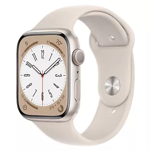 Apple Watch Series 8 Aluminum 41mm - GPS - Polarstern - Hervorragend - Afbeelding 1 van 1