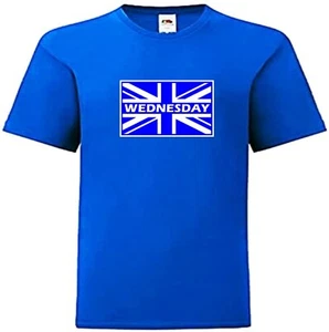 Sheffield Wednesday Union Jack Flag T-Shirt Blue Adult Unisex 100% Cotton Top - Picture 1 of 2