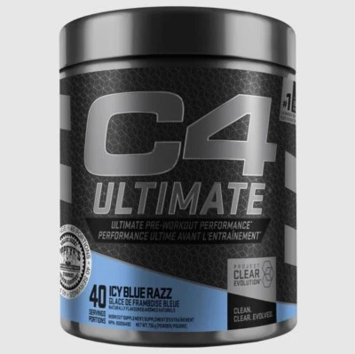 Cellucor C4 ULTIMATE Pre-Entrenamiento - 40 Porciones - Icy Blue Razz Foto 1 de 4