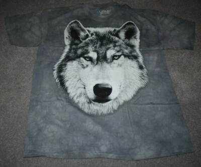 #11437 ADULTS XL WOLF GLARE UNISEX MEN/WOMEN T-SHIRT - Изображение 1 из 3