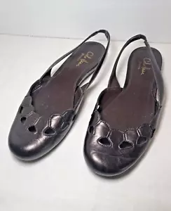 Cole Haan Womens 6 B Ballet Flats Bronze Leather Comfort Slingback Strap Sandal - Picture 1 of 6