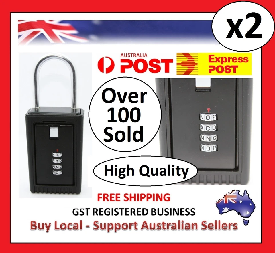 2 x SURF LOCK KEY SAFE BOX STORAGE PADLOCK COMBINATION MTB CYCLING RUNNING - image 1 of 4