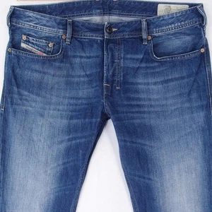 Hombres Diesel ZATINY Regular Corte de bota Azul Jeans W36 L30 - Imagen 1 de 9