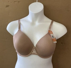 NEW! - Warner's Simply Perfect Underwire Smoothing Bra size 38D Nude - Picture 1 of 6