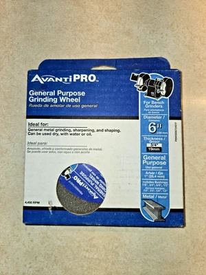 BRAND NEW AvantiPRO General Purpose Grinding Wheel - 6" Dia. x 3/4" Thick Metal - Image 1 of 4