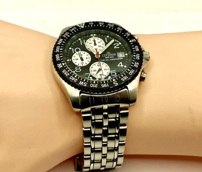 Vintage Citizen Relógio Masculino Promaster 0610-H03299 Panda Reverso 40mm PARA PEÇAS - Imagem 1 de 4