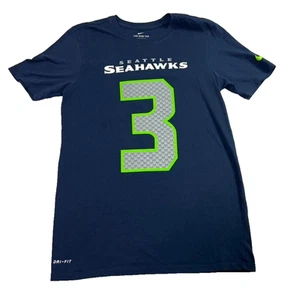 Nike Russell Wilson Seattle Seahawks Jersey T Shirt NFL Football Womens S Blue - Picture 1 of 6