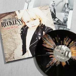 THE PRETTY RECKLESS - Light Me Up - Black Marble Splatter Vinyl New/Sealed - Picture 1 of 2