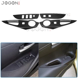 Tapicería de interruptor de elevación de ventana de puerta de carbono seco para Toyota GR Corolla 2023-2025 - Imagen 1 de 11