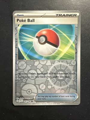 2023 Pokémon Scarlet Violet Reverse Holo Trainer Item Poke Ball 185  /198 - Image 1 of 2