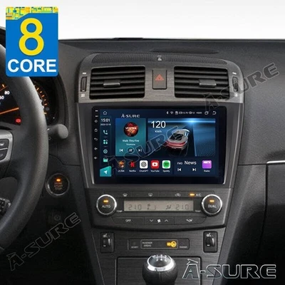 8Core 4+64GB Android 14 Autoradio Carplay Radio Für Toyota Avensis T27 2008-2015 - Bild 1 von 4