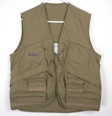 Columbia Sportswear Hunting Vest Men’s Medium Fowl Game Pocket Shotgun Beige - Image 1 of 4