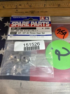 Juego de engranajes de piñón Tamiya SP-357 22T, 23T 50357 Foto 1 de 4