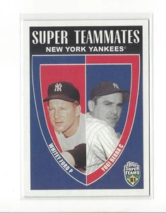 2002 Topps Super Teams Teammates #STFB Whitey Ford/Yogi Berra Yankees - Picture 1 of 2