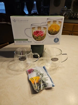 Tazas de pared doble de gran tamaño Teabloom TWIN HARMONY®  Foto 1 de 4