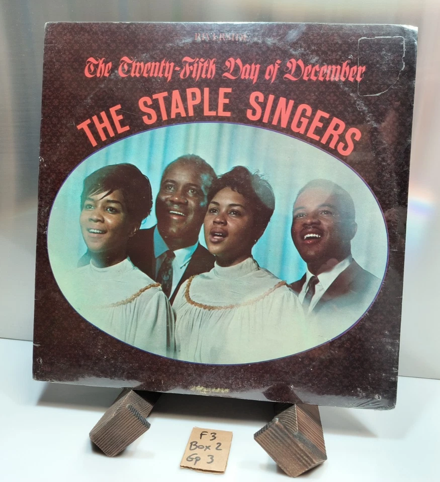 *NEW SEALED* Staple Singers "The 25th Day of Christmas" 1962 Riverside RLP3513 - Image 1 of 2