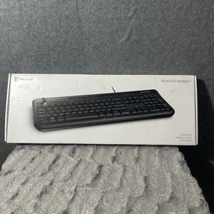 Microsoft Wired Keyboard 600 ANB00001 Wired New Black w Box - Picture 1 of 8