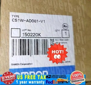 1 pcs Omron Brand New New CS1W-AD081-V1 PLC New IN BOX CS1WAD081V1 - Picture 1 of 1
