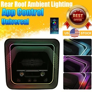 Decorative RGB LED Car Reading Atmosphere Lamp Light Phone APP Music Control New - Picture 1 of 20