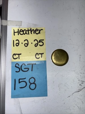 (1) Melling Part # MPC-133B Brass Plug Freeze NOS OEM. Sold Individually, Qty. 1 - Image 1 of 4