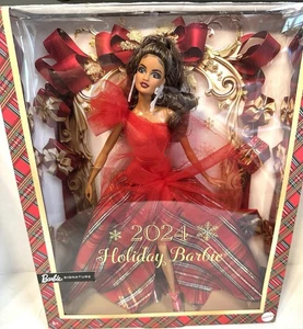 Mattel~2024 Holiday Barbie Doll~Barbie Signature~Brunette - Picture 1 of 6