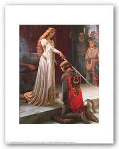 FANTASY ART PRINT The Accolade Edmund Blair Leighton 8x10 - Picture 1 of 1