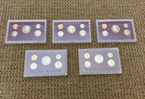 1989 U.S. Mint Proof Set, Five Sets, 25 Coins, S-Mint - Picture 1 of 6