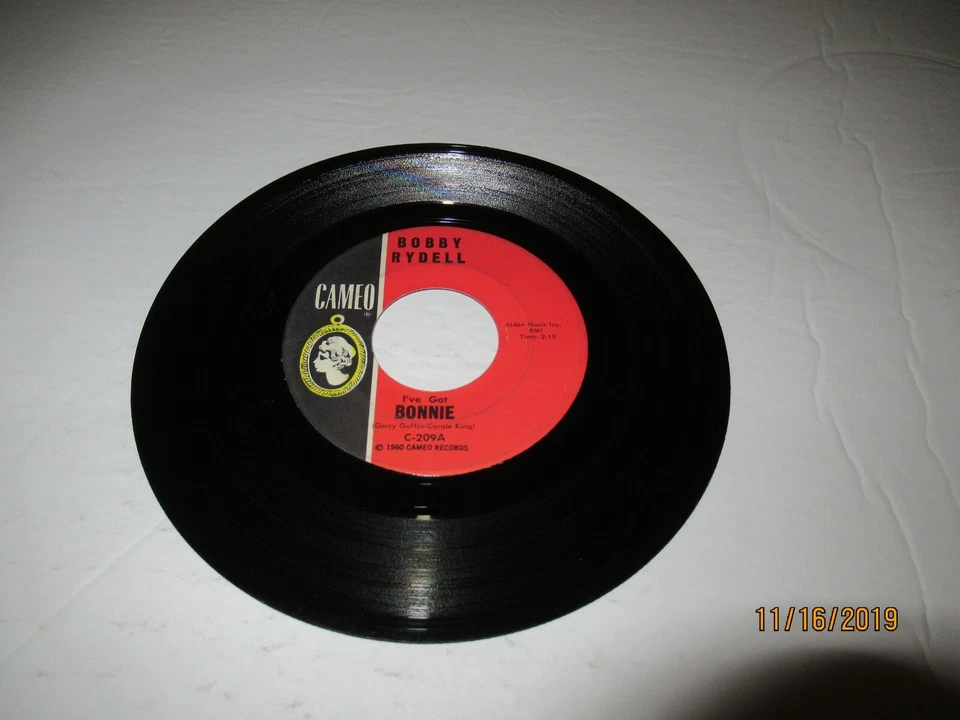 Bobby Rydell: I've Got Bonnie / Lose Her / 45 Rpm 1962 Oldies / VG+ - Image 1 of 2