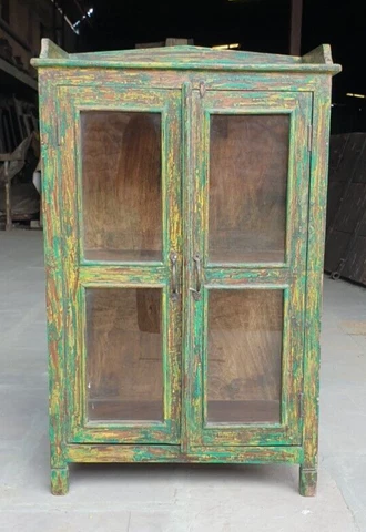 Antique Bed side cabinet Wooden Handmade Almirah, Wooden Carved / Home Decor Cover