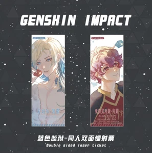 BLUE LOCK Bookmark Laser Ticket Anime Two-sided Laser Card Cospaly Cartoon Gift - Picture 1 of 7
