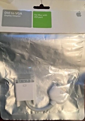 Genuine ORIGINAL  Apple DVI to VGA Display Adapter Cable M8754G/A - Image 1 of 3