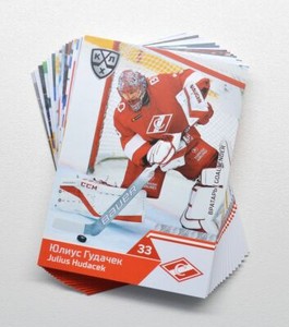 2019-20 Sereal KHL Spartak Moscow Full 18-Card Base Set