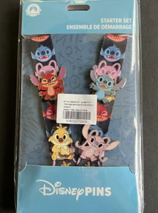 Leroy Stitch Reuben Angel Starter Set Lilo Stitch Lanyard 4 spille Disney 164698 - Foto 1 di 3