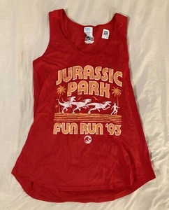 T-Shirt Jurassic Park Fun Run '93 Damen MEDIUM rot Tank Top - Bild 1 von 14