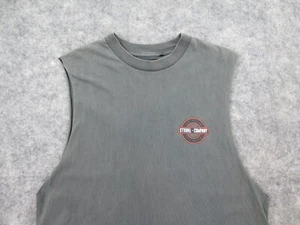 Thrills Sleeveless Singlet T Shirt XS Round Neck Grey Casual Surf Summer - Picture 1 of 13