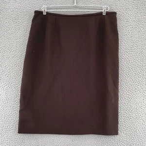 Le Suit Skirt Womens 14 Petite Brown Knee Length Straight Pencil Career Office - Bild 1 von 11