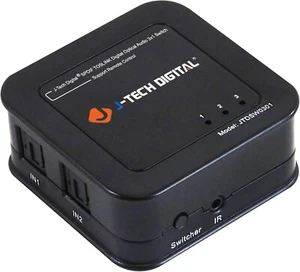 J-Tech Digital Premium Quality SPDIF TOSLINK Digital Optical Audio 3x1 Switch - Picture 1 of 3