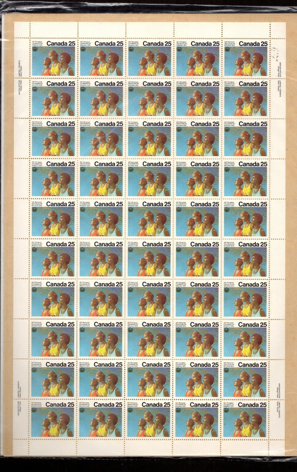 NO 683, OLYMPIC CEREMONIES 1976: MEDAL CEREMONY, UNFOLDED SHEET NH - Image 1 of 1