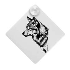 'Mexican Wolf Profile' Suction Cup Car Window Sign (CG00023332)
