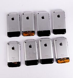 LOT of 8 Apple iPhone 1st Generation (2g) 8GB and 16GB models. 4 power up. AS IS