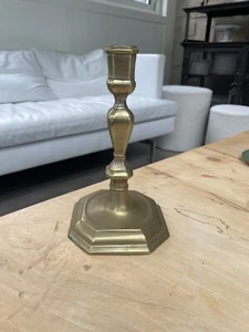 Antiker Kerzenständer aus Bronze 17. Jahrhundert - Bild 1 von 6