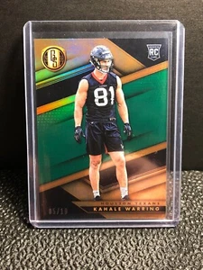Gold Standard Kahale Warring 2019 novato RC #178/10 FOTL exclusivo de Texas - Imagen 1 de 5