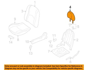FORD OEM 06-07 Mariner Front Seat Components-Headrest 6E6Z78611A08AAD - Picture 1 of 2
