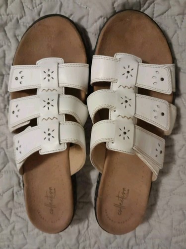 Clarks Collection Sandali Slide Leisa Primavera Bianco 12 US 44 EU 9 5 UK