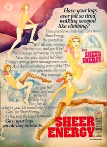 L'EGGS SHEER ENERGY PANTY HOSE—ORIGINAL 1970s MAGAZINE ADVERTISEMENT—PRINT AD - Picture 1 of 1