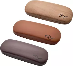 Hard Shell Glasses Case, Eye Glass Carry Case for Men Women, 3 Pack Eyeglass - Picture 1 of 12