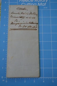 1860 Bordentown NJ Burlington County Urkunde Odd Fellows Friedhof Hutchinson Autogramm - Bild 1 von 6