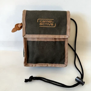 Camel Active Canvas Schultertasche Gürteltasche Militär Olivgrün Khaki Reise City Reißverschluss - Bild 1 von 14