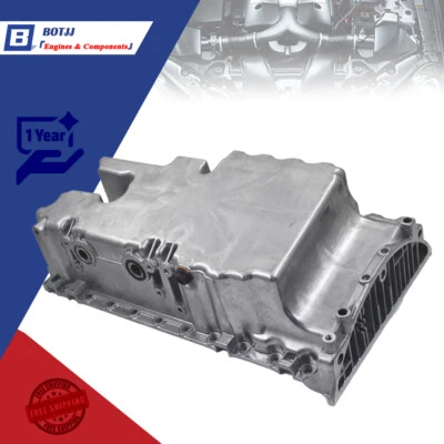 Engine Oil Pan For Volvo C30 C70 S40 V50 2004-2011 2.5/2.4L Silver 30777739 - Image 1 of 4